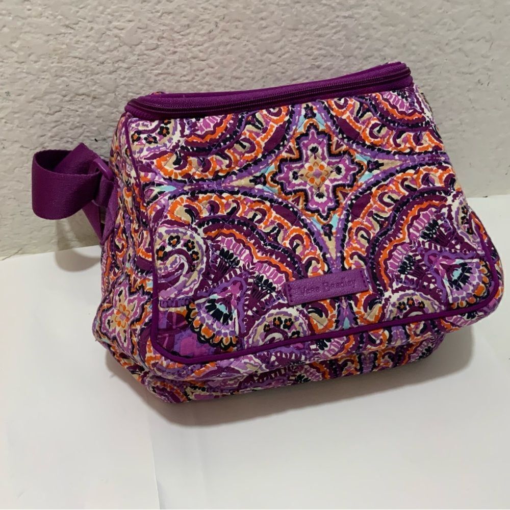 Vera Bradley insulated lunch bag red pink - Picture 4 of 9
